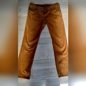 Matrix Men's Slim Straight Gripper Brown Jeans size 34x32